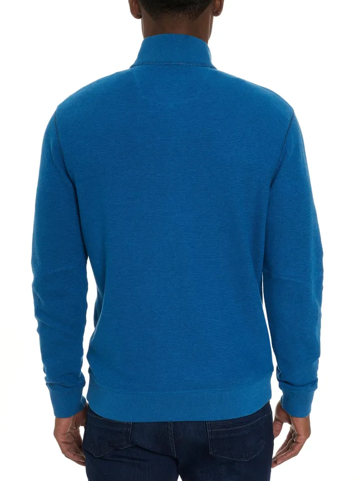 Robert Graham Long Sleeve Knits Men MOSER LONG SLEEVE KNIT TOP Blue