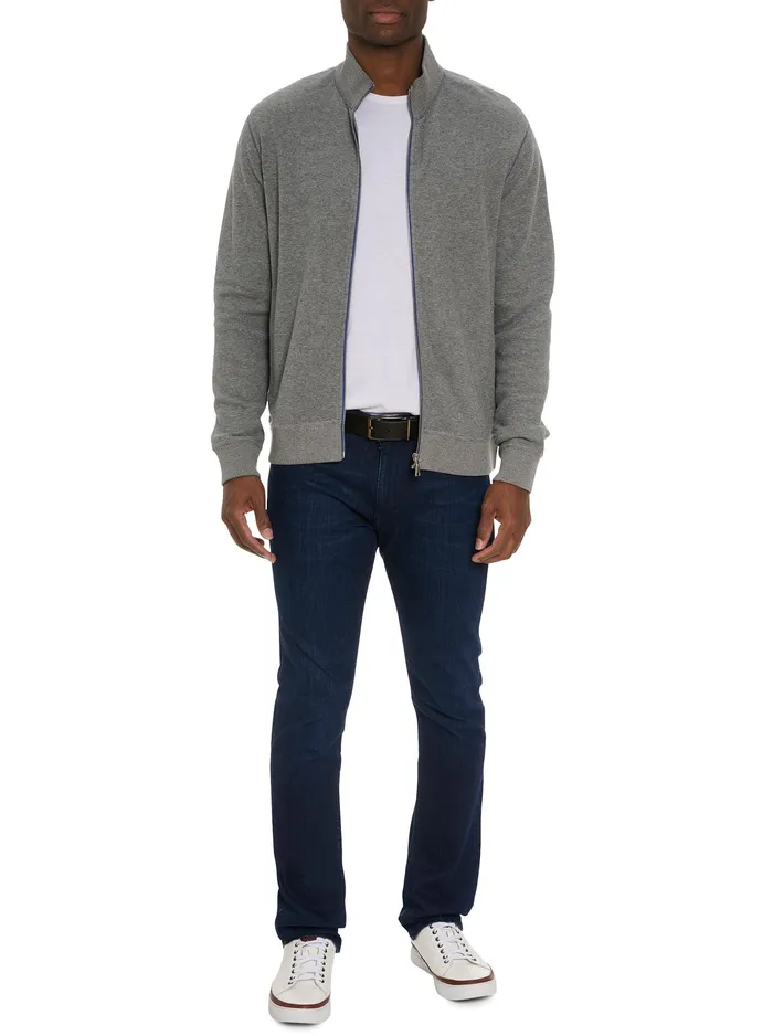 Robert Graham Long Sleeve Knits Men MOSER LONG SLEEVE KNIT TOP Blue