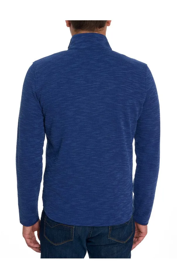 Robert Graham Long Sleeve Knits Men SPEILBERG 14 ZIP LONG SLEEVE KNIT Light Grey
