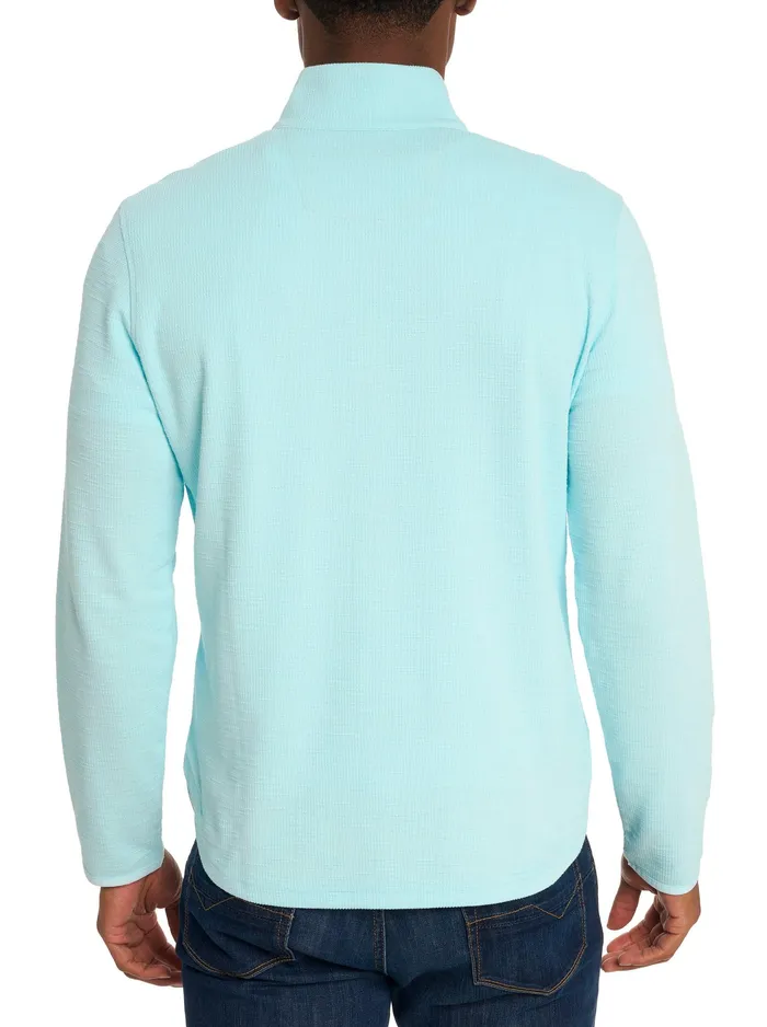 Robert Graham Long Sleeve Knits Men SPEILBERG 14 ZIP LONG SLEEVE KNIT Light Grey