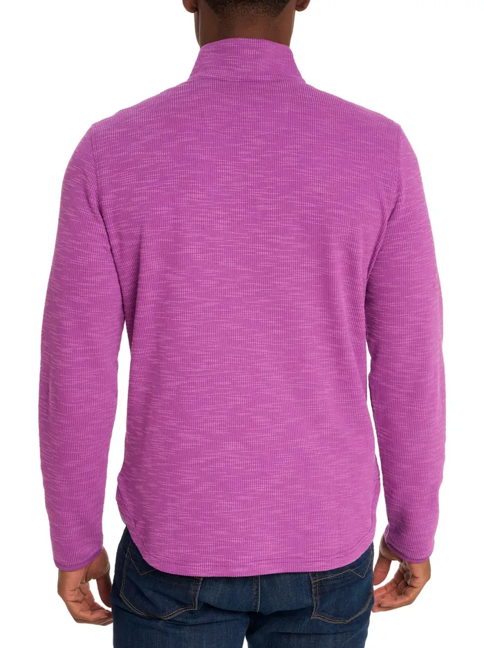 Robert Graham Long Sleeve Knits Men SPEILBERG 14 ZIP LONG SLEEVE KNIT Light Grey