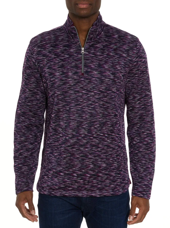 Robert Graham Long Sleeve Knits Men WATERFORD LONG SLEEVE KNIT Berry