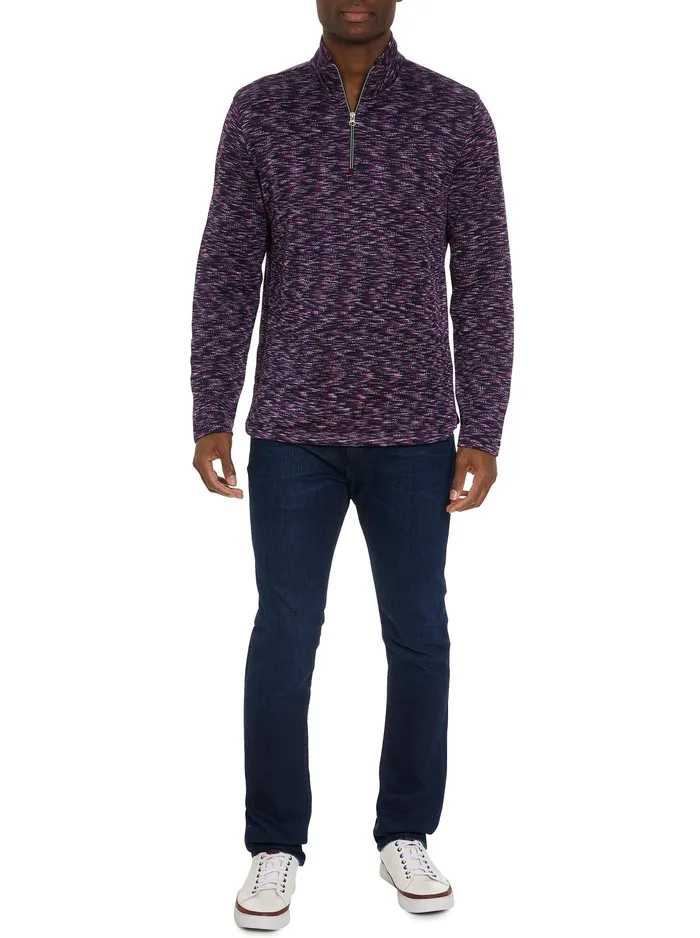 Robert Graham Long Sleeve Knits Men WATERFORD LONG SLEEVE KNIT Berry