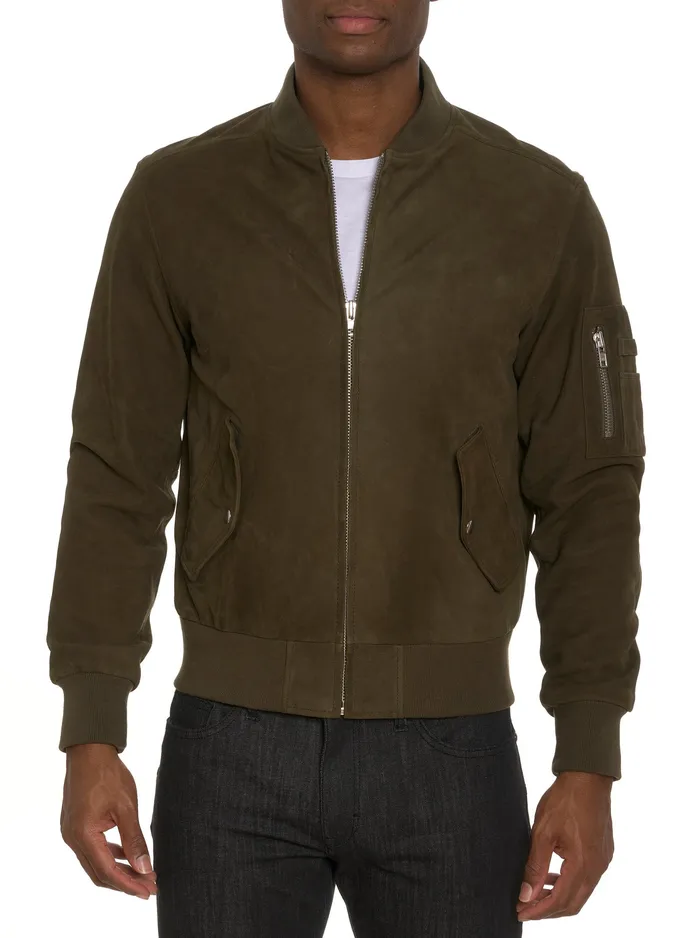 Robert Graham Outerwear Men GASPER NUBUCK JACKET Forest