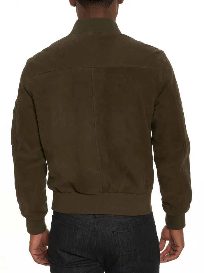 Robert Graham Outerwear Men GASPER NUBUCK JACKET Forest