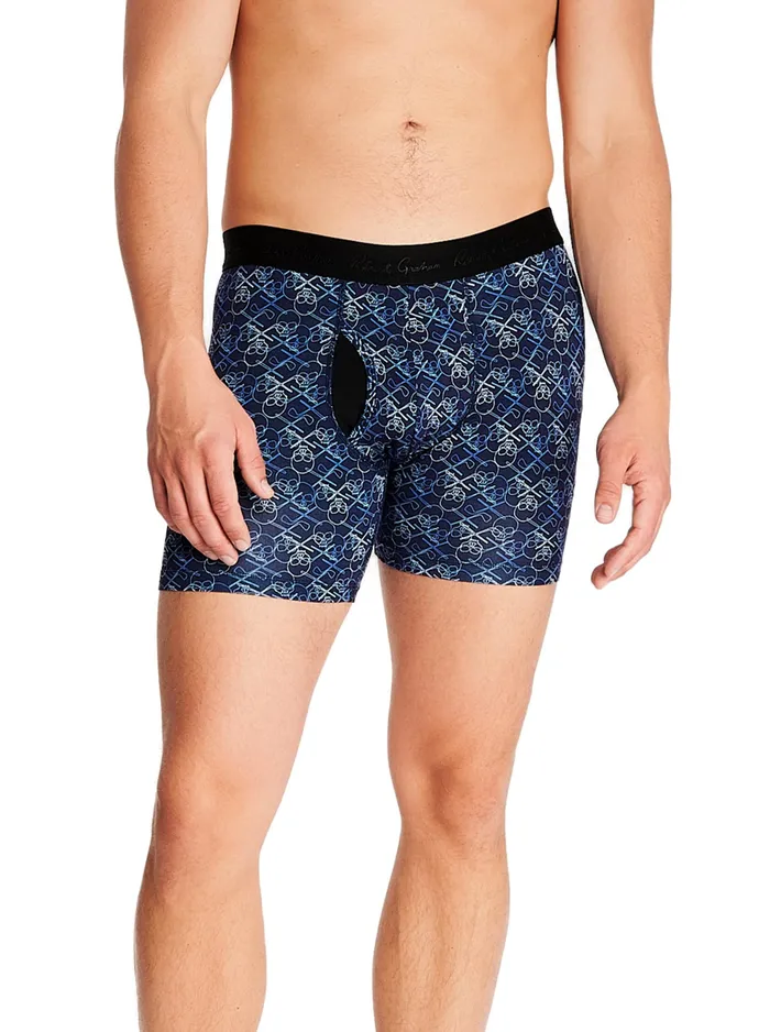 Robert Graham Pajamas and Underwear Men BLUE SKULL BOXER Blue