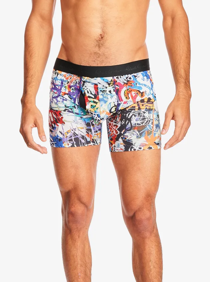 Robert Graham Pajamas and Underwear Men GRAFFITI BOXER Multi