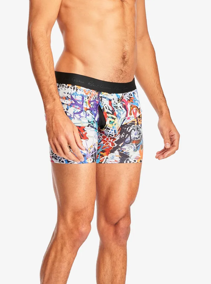 Robert Graham Pajamas and Underwear Men GRAFFITI BOXER Multi