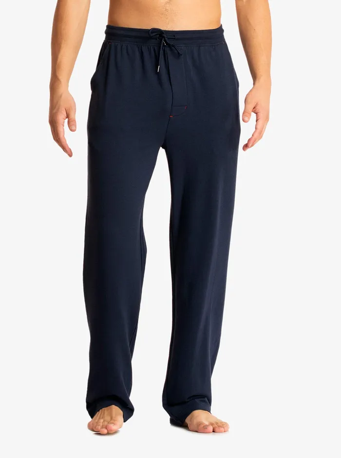 Robert Graham Pajamas and Underwear Men SOLID KNIT STRAIGHT LEG PANT Black