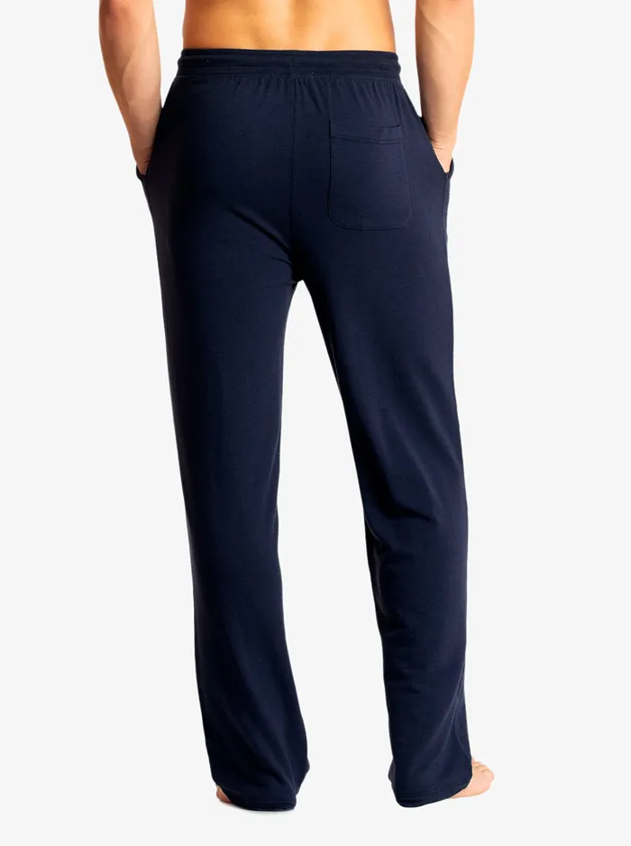 Robert Graham Pajamas and Underwear Men SOLID KNIT STRAIGHT LEG PANT Black
