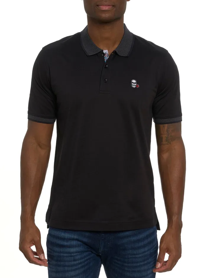 Robert Graham Polos and TShirts Men ARCHIE POLO Black