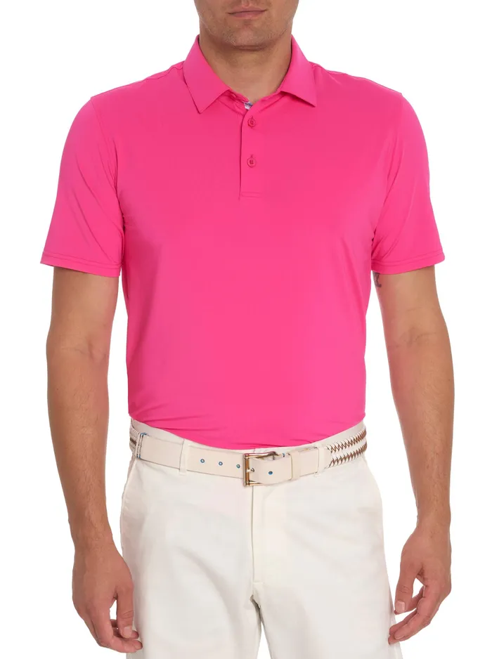 Robert Graham Polos and TShirts Men AXELSEN PERFORMANCE POLO Purple