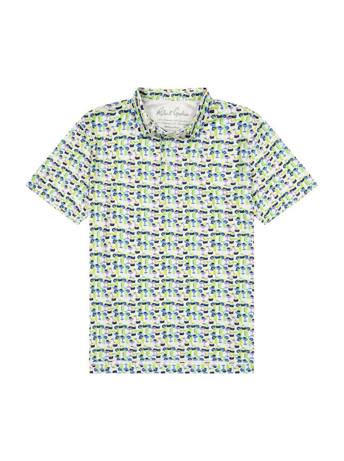 Robert Graham Polos and TShirts Men COCKTAIL HOUR KNIT POLO Navy