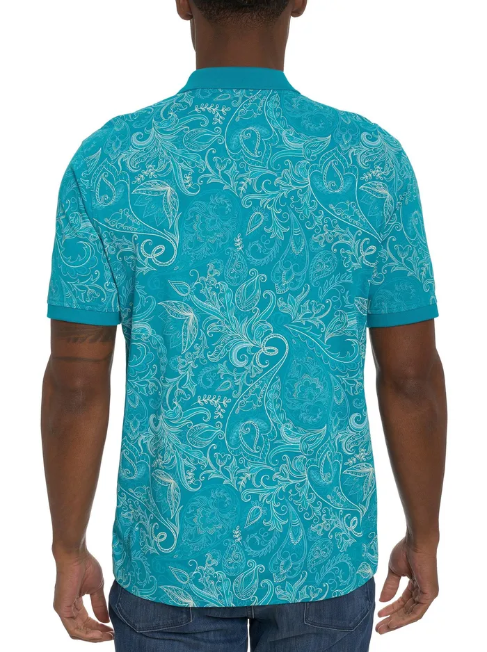 Robert Graham Polos and TShirts Men DOZER POLO Black
