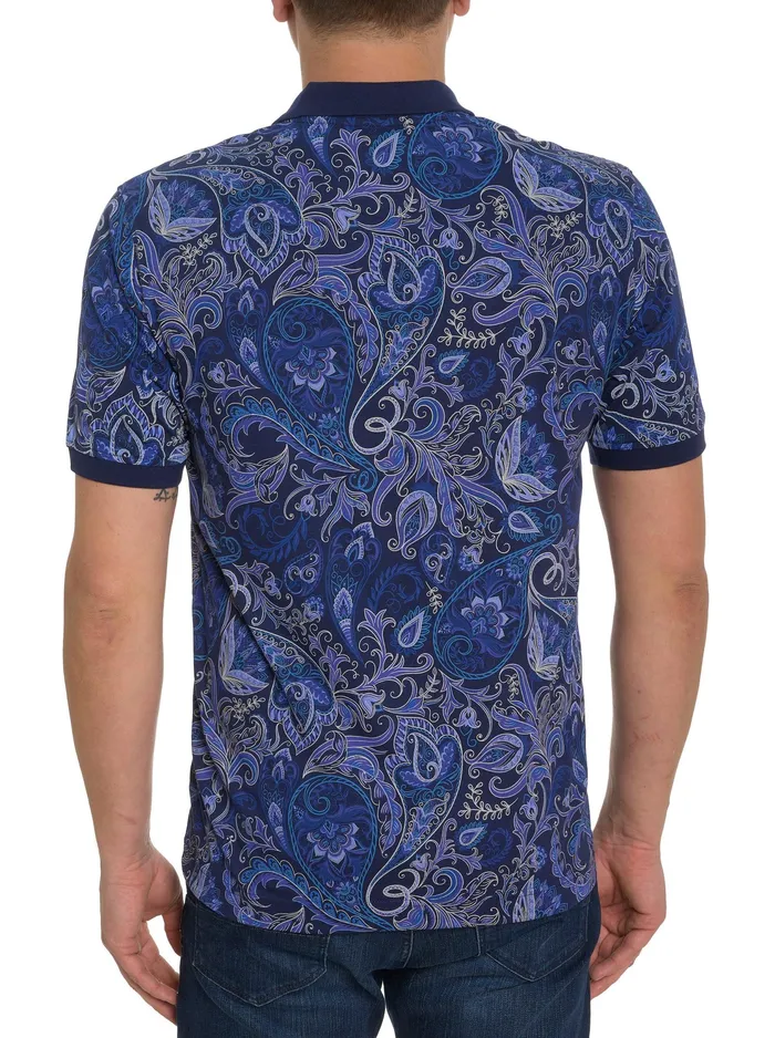 Robert Graham Polos and TShirts Men DOZER POLO Black