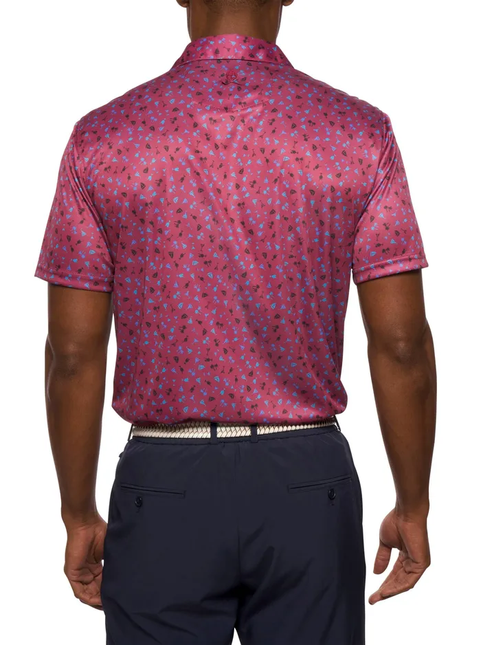 Robert Graham Polos and TShirts Men DRINK AND SAIL PERFORMANCE POLO Black