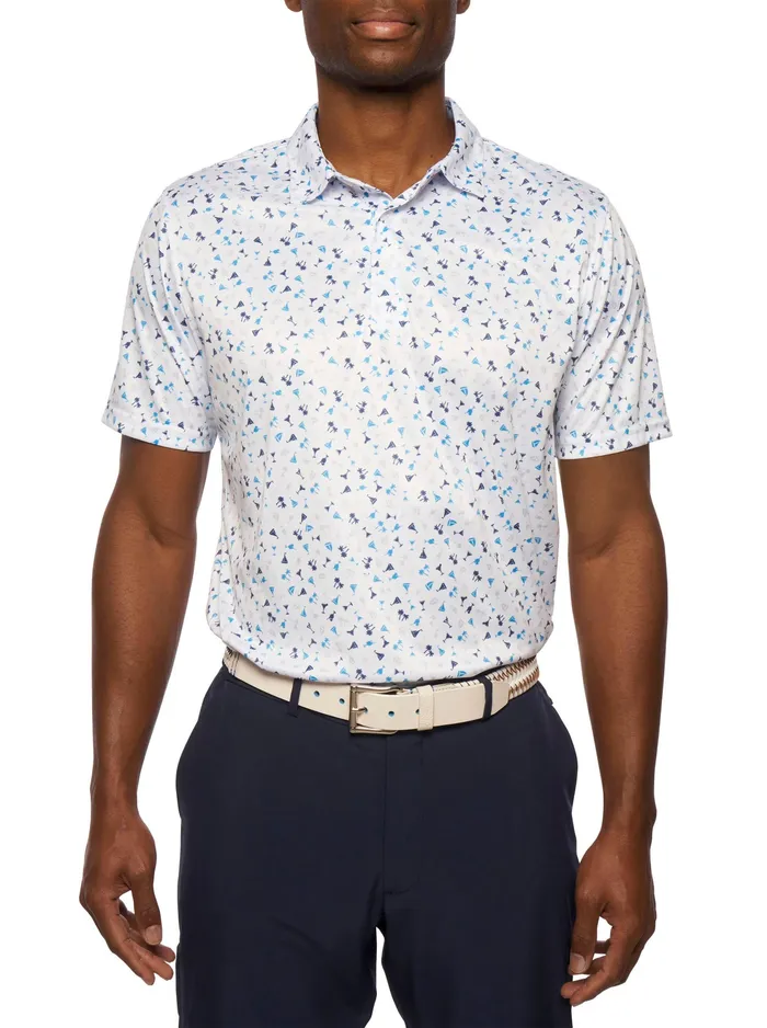 Robert Graham Polos and TShirts Men DRINK AND SAIL PERFORMANCE POLO Black