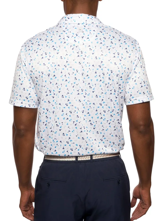 Robert Graham Polos and TShirts Men DRINK AND SAIL PERFORMANCE POLO Black