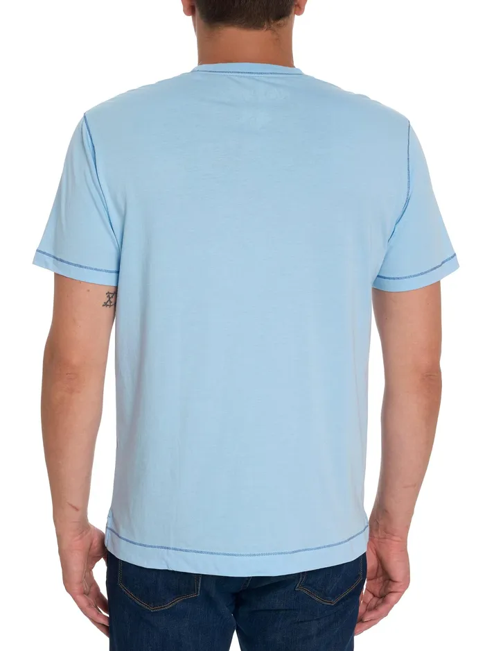 Robert Graham Polos and TShirts Men EASTWOOD TSHIRT Aqua