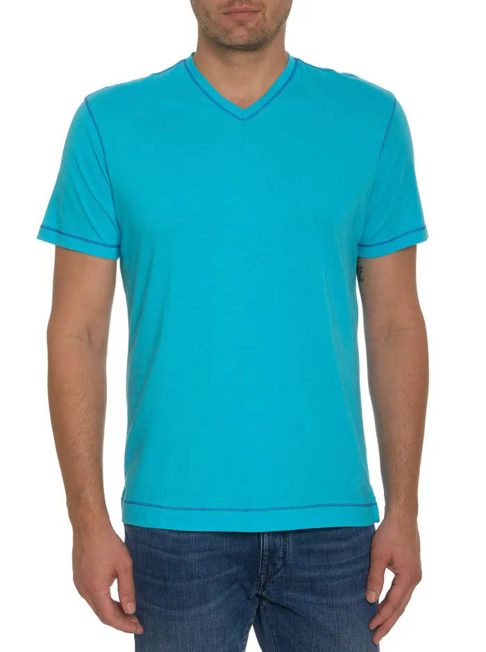 Robert Graham Polos and TShirts Men EASTWOOD TSHIRT Aqua