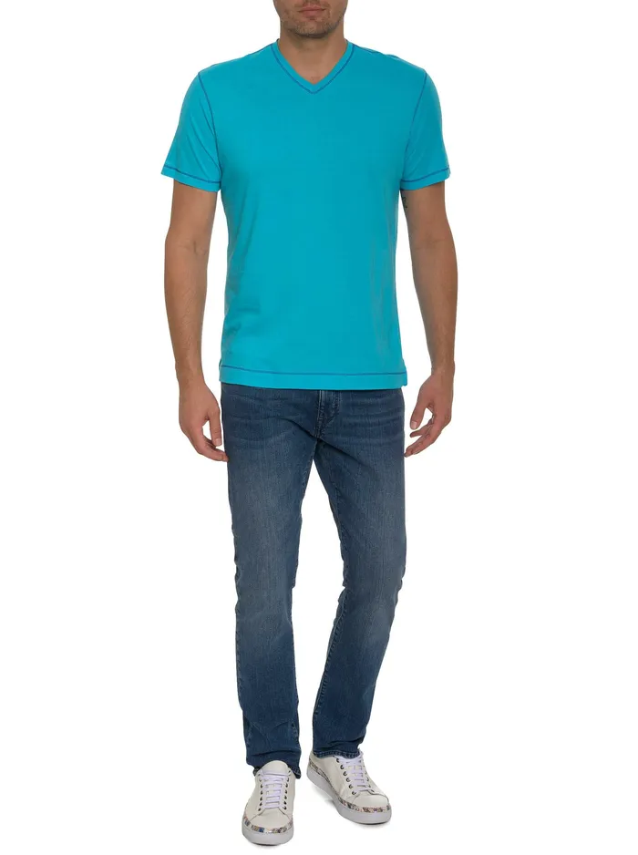 Robert Graham Polos and TShirts Men EASTWOOD TSHIRT Aqua