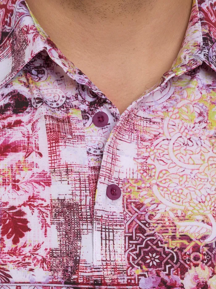 Robert Graham Polos and TShirts Men GENEVA KNIT POLO Blue