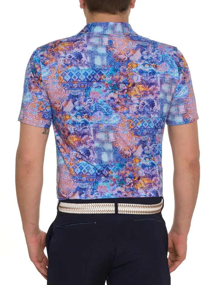 Robert Graham Polos and TShirts Men GENEVA KNIT POLO Blue