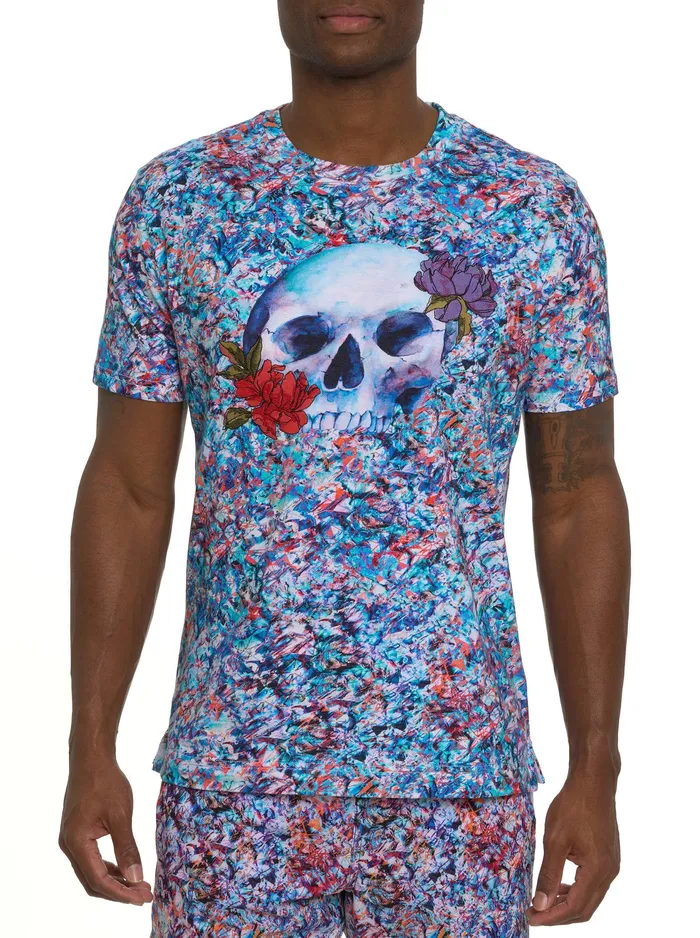 Robert Graham Polos and TShirts Men GLASS SKULL GRAPHIC TSHIRT Multi
