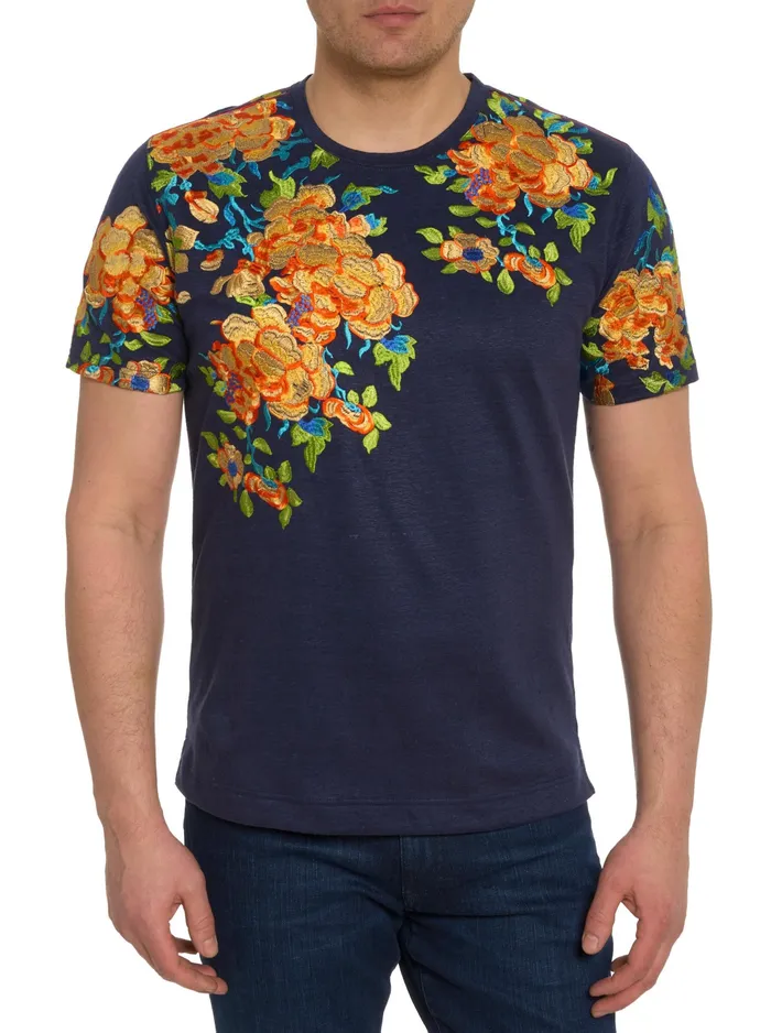 Robert Graham Polos and TShirts Men LIMITED EDITION THE RISBE TSHIRT Navy