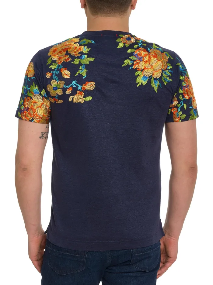 Robert Graham Polos and TShirts Men LIMITED EDITION THE RISBE TSHIRT Navy