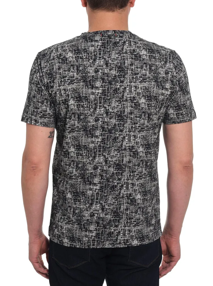 Robert Graham Polos and TShirts Men MECHANICAL TSHIRT Black