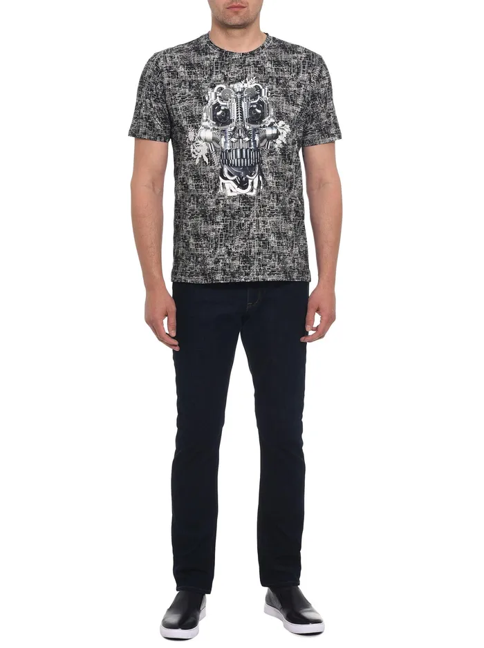 Robert Graham Polos and TShirts Men MECHANICAL TSHIRT Black