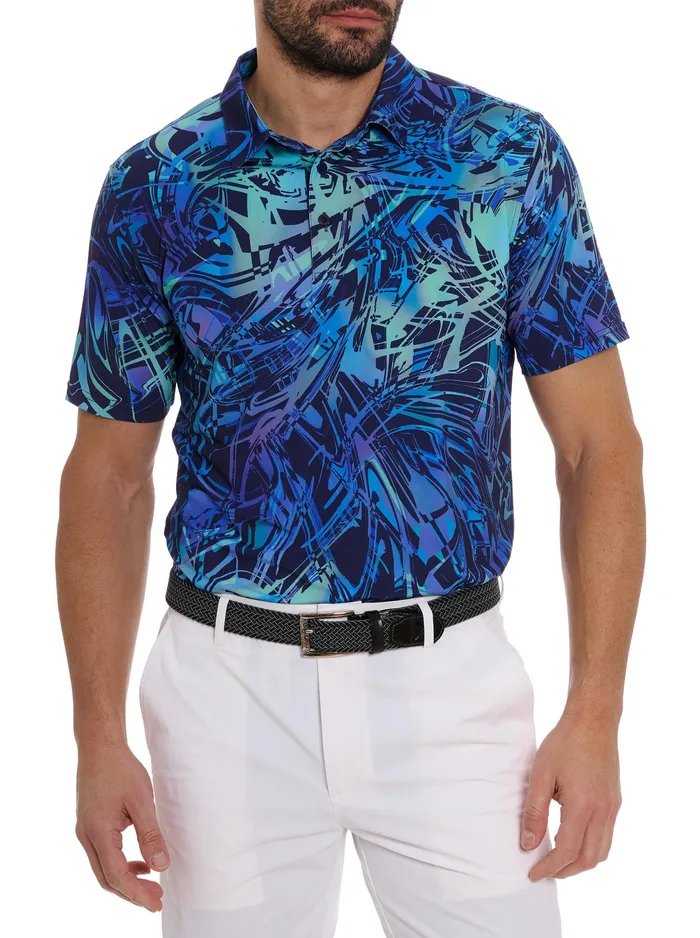 Robert Graham Polos and TShirts Men MESSINA PERFORMANCE POLO Navy