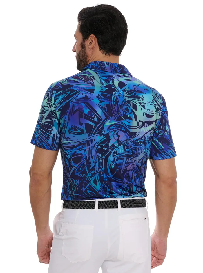 Robert Graham Polos and TShirts Men MESSINA PERFORMANCE POLO Navy
