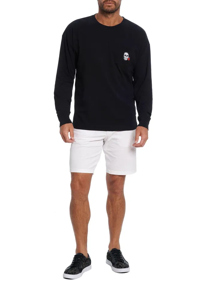 Robert Graham Polos and TShirts Men MIAMI LONG SLEEVE TSHIRT Black