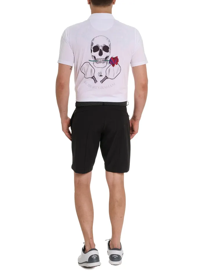 Robert Graham Polos and TShirts Men PICKLEBALL SKULL POLO White