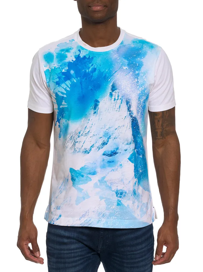 Robert Graham Polos and TShirts Men SNOWTOPIA TSHIRT White