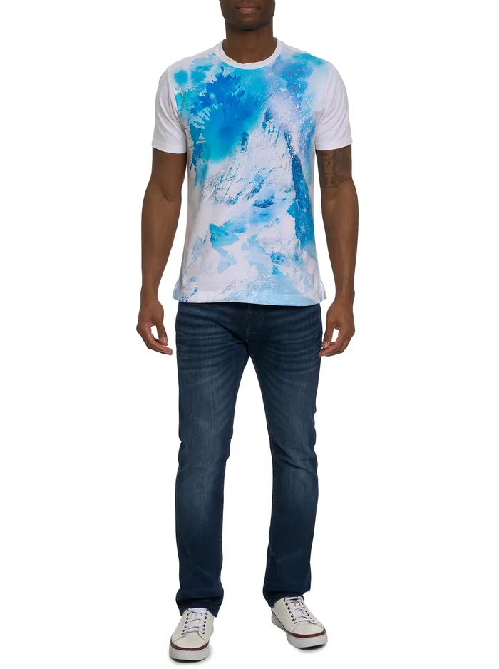 Robert Graham Polos and TShirts Men SNOWTOPIA TSHIRT White