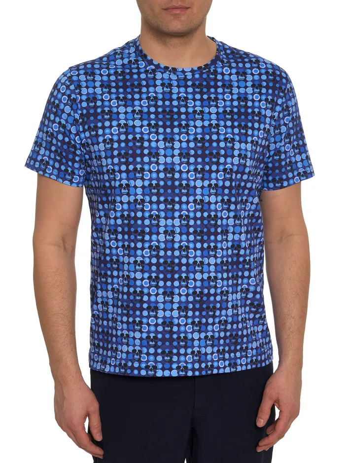 Robert Graham Polos and TShirts Men SPOTTED SKULLS GRAPHIC TSHIRT Blue