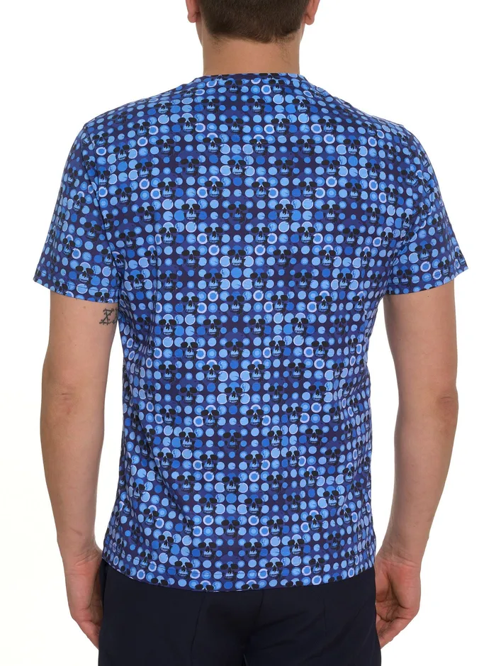 Robert Graham Polos and TShirts Men SPOTTED SKULLS GRAPHIC TSHIRT Blue