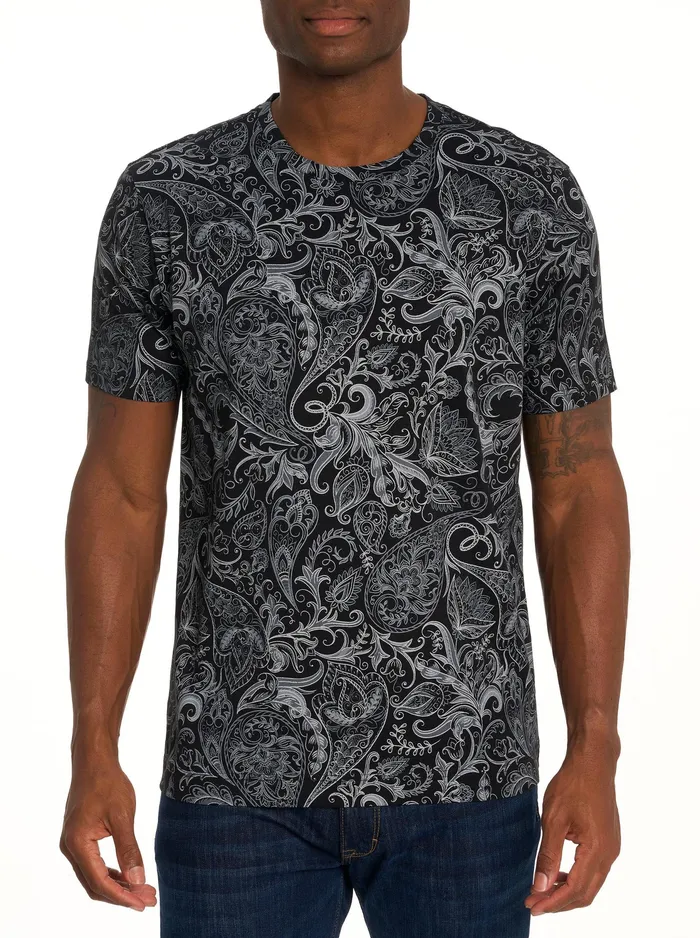 Robert Graham Polos and TShirts Men SWANSON TSHIRT Black