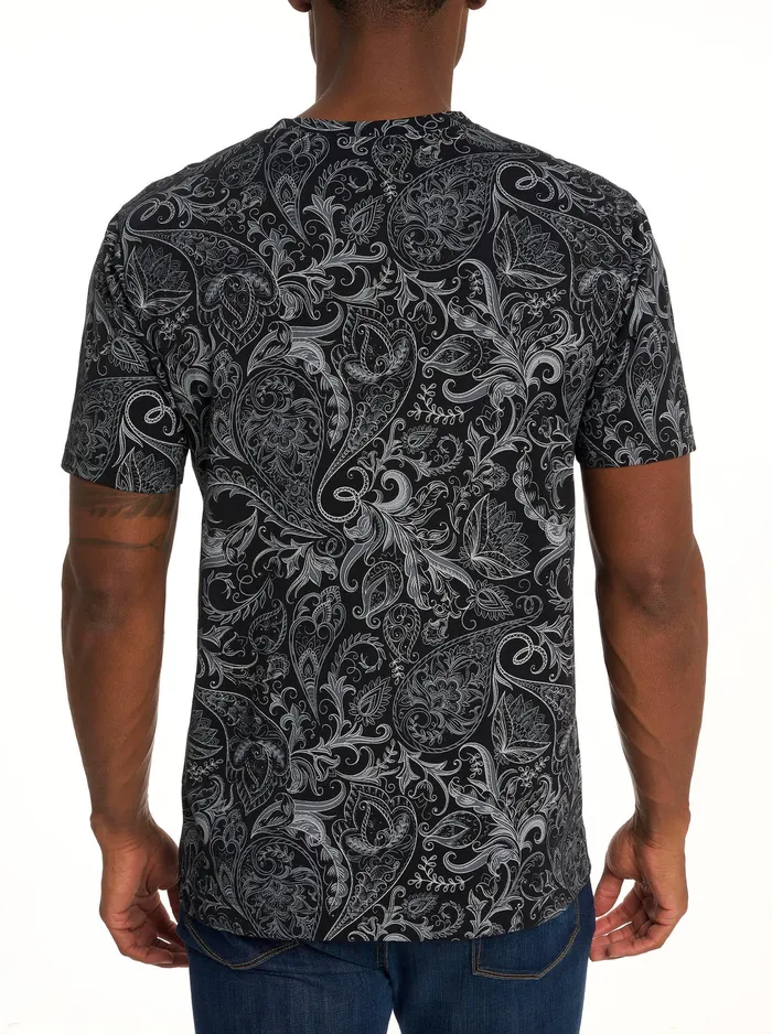 Robert Graham Polos and TShirts Men SWANSON TSHIRT Black