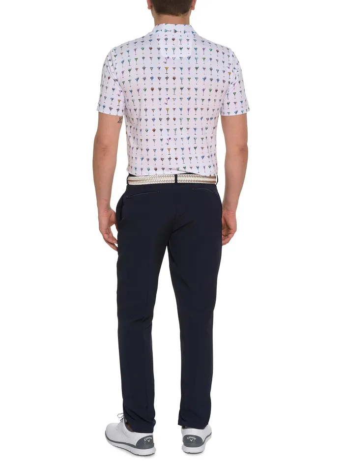 Robert Graham Polos and TShirts Men THE MARTINI PERFORMANCE POLO Light Blue