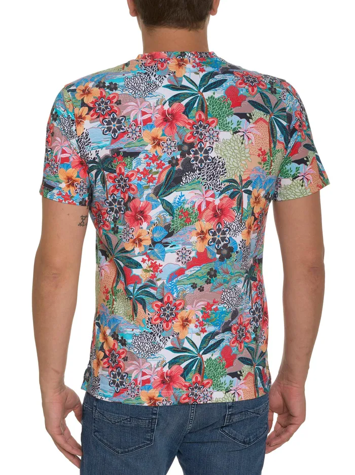 Robert Graham Polos and TShirts Men TROPICAL SKULL GRAPHIC TSHIRT Multi