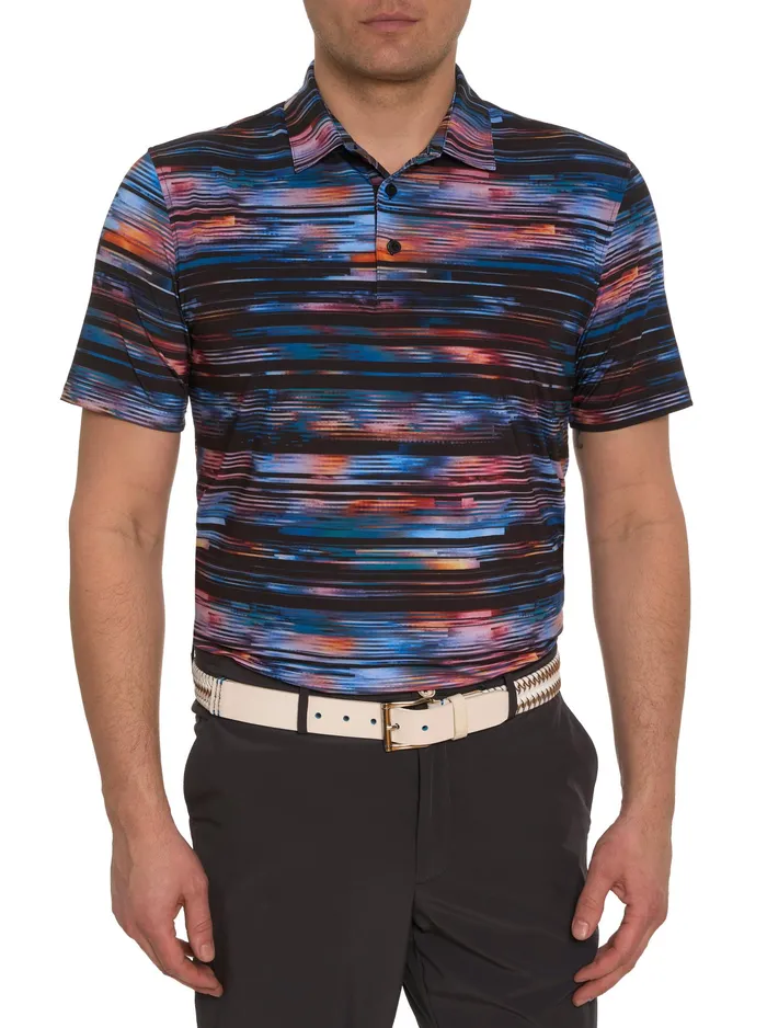 Robert Graham Polos and TShirts Men WATZMANN KNIT POLO Black