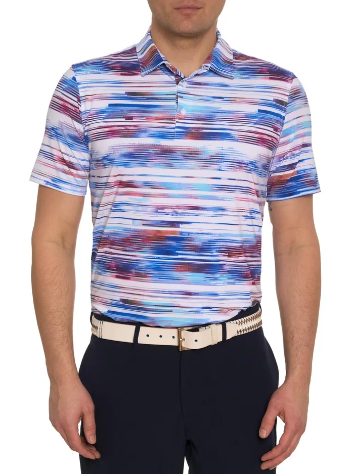 Robert Graham Polos and TShirts Men WATZMANN KNIT POLO Black