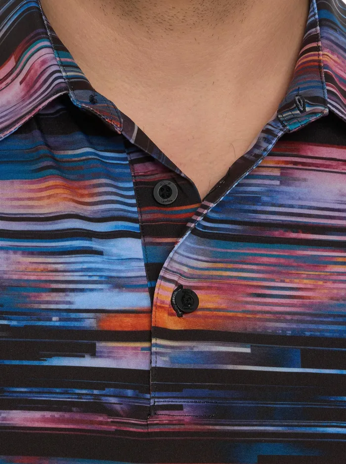 Robert Graham Polos and TShirts Men WATZMANN KNIT POLO Black