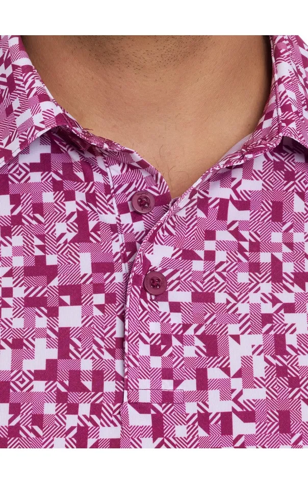Robert Graham Polos and TShirts Men WOODERSON PERFORMANCE POLO Pink