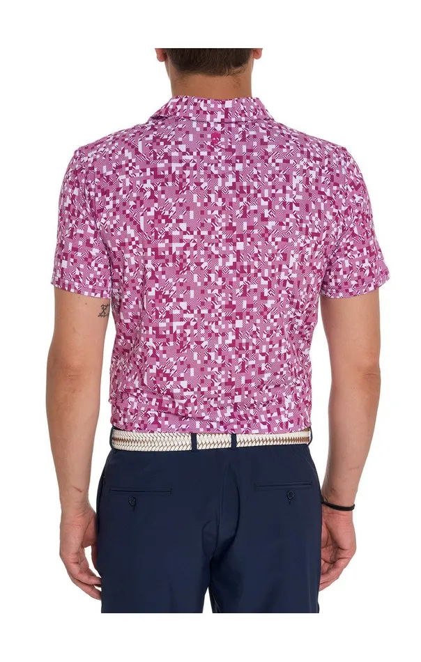 Robert Graham Polos and TShirts Men WOODERSON PERFORMANCE POLO Pink