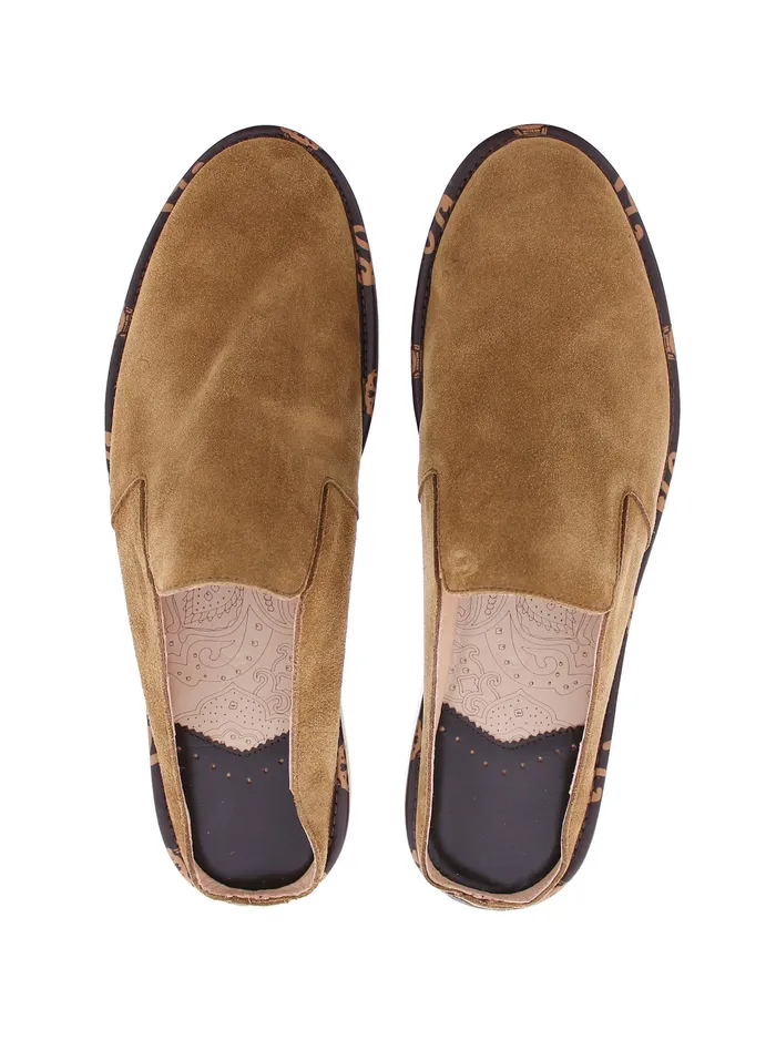 Robert Graham Shoes Men CROWN SLIPPER Cognac